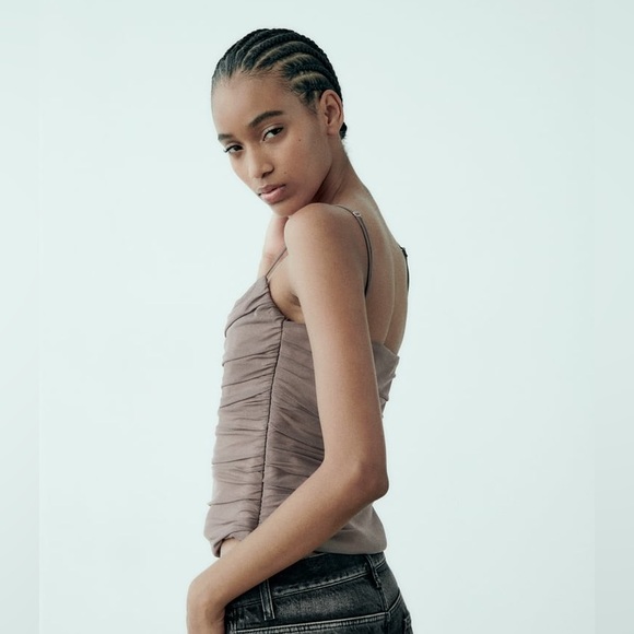 Zara Draped‎ Tulle Top - Picture 7 of 15